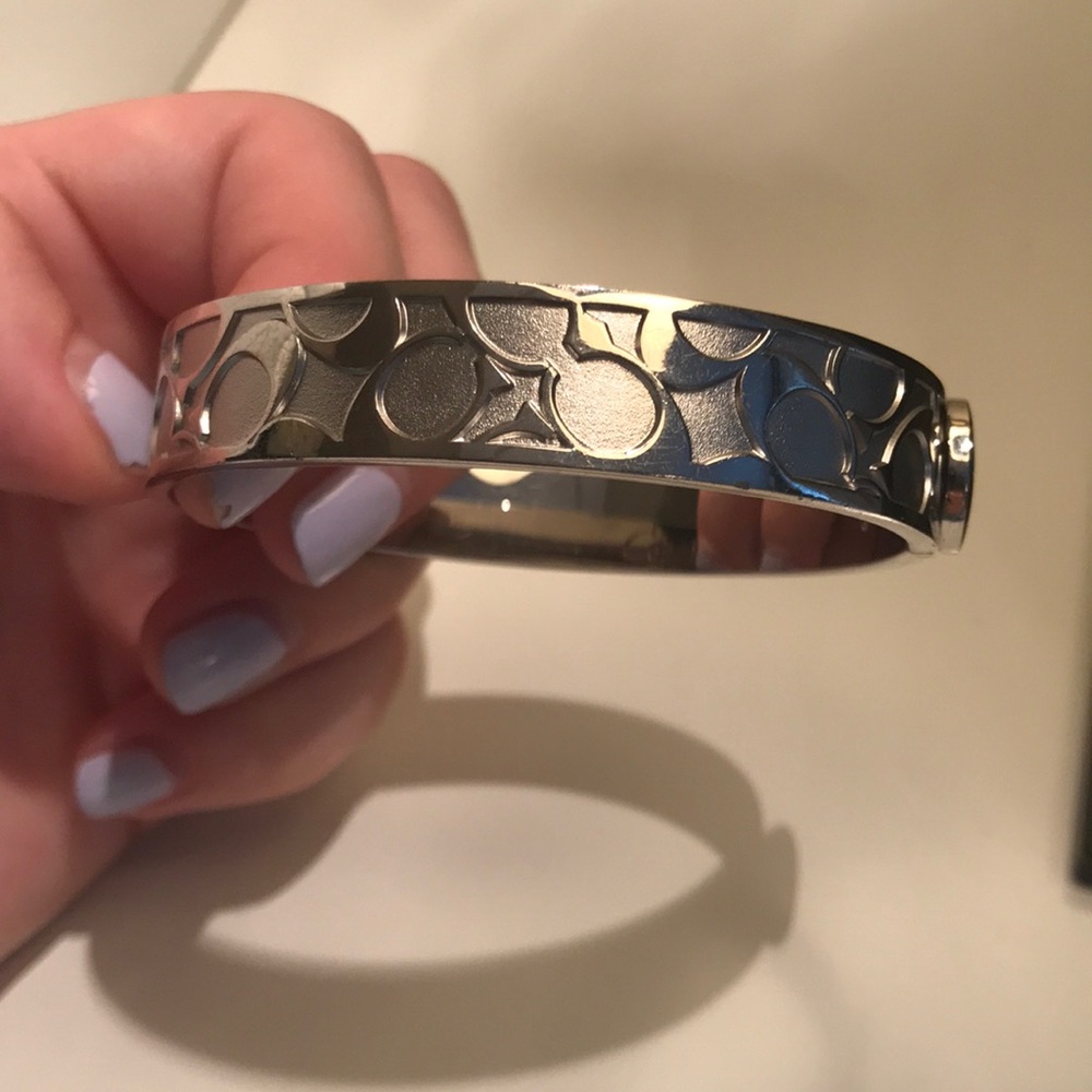 Silver Coach Bangle